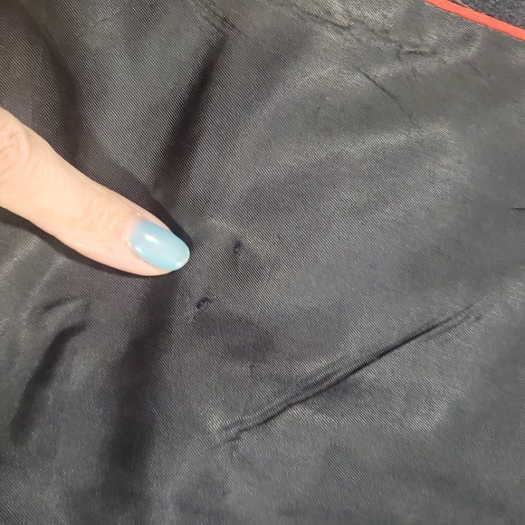 VTG Cartier Collection Suit Jacket Mens Navy 42 Pinstripe Botany 500 Roos Atkins - Picture 12 of 16